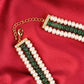 Nargis Pearl And Green Quartz Melons Necklace