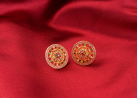 Heera Panna Studs