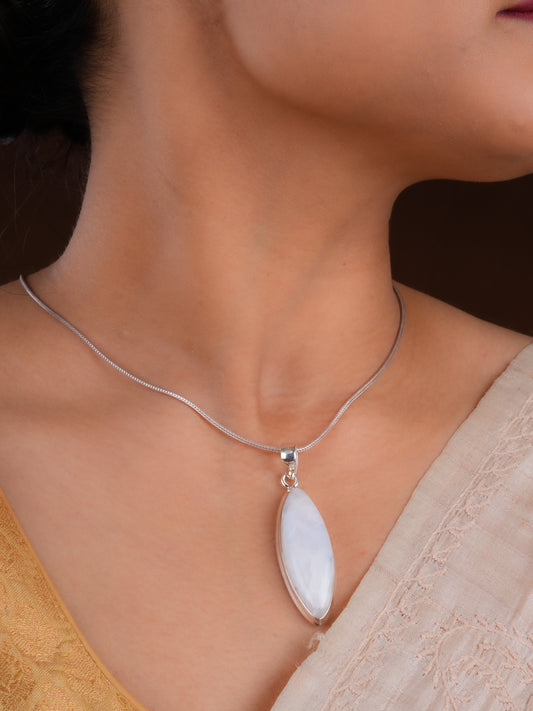 Moonstone In Silver Pendant