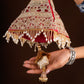 Red Gota Patti Pyramid Potli