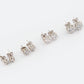 Round Cut Zircon Silver Studs (4mm)