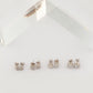 Round Cut Zircon Silver Studs (4mm)