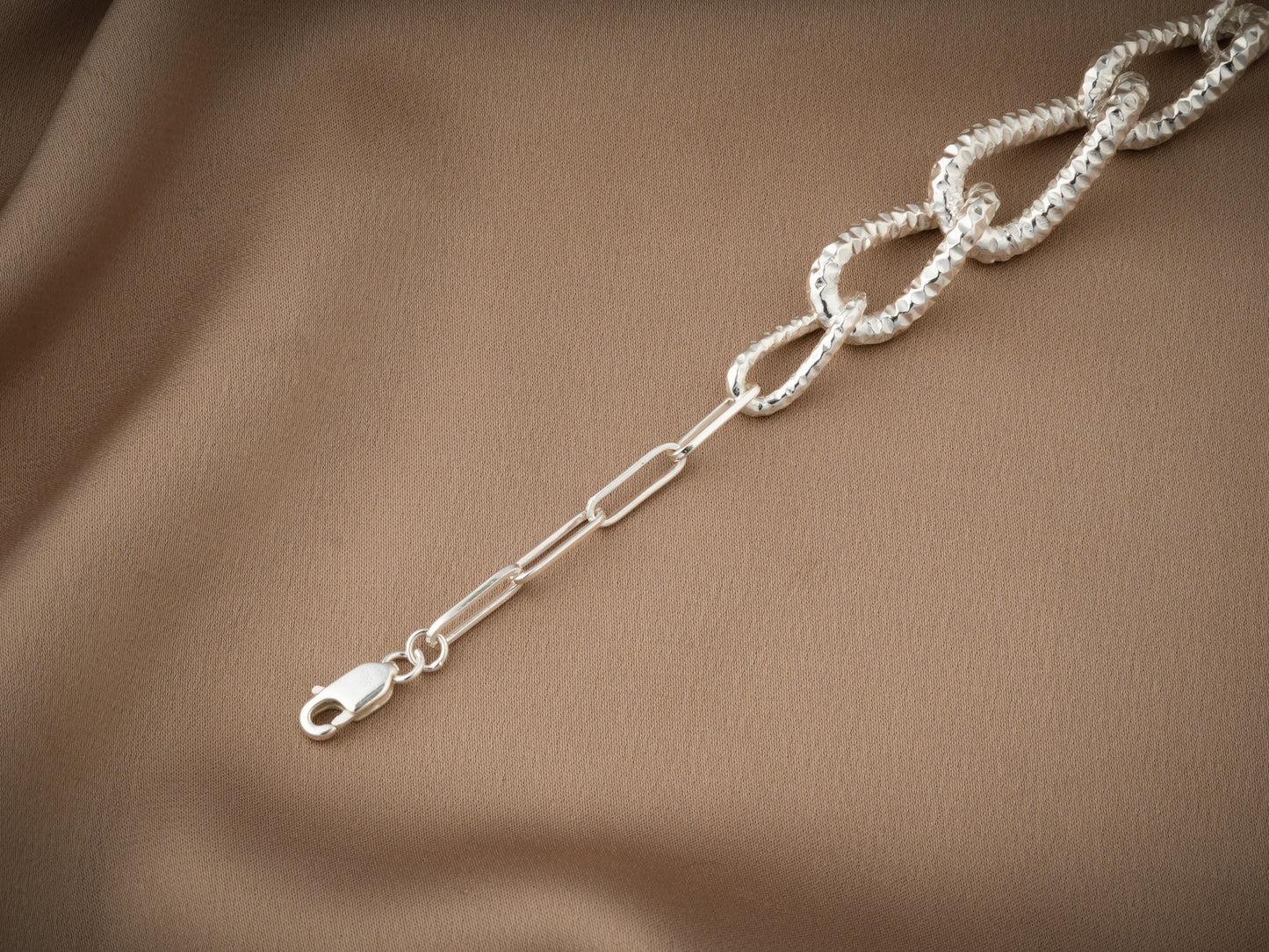 Vogue Link Silver Bracelet For Girls