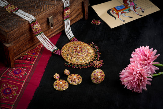 Heera Panna Rani Haar Set