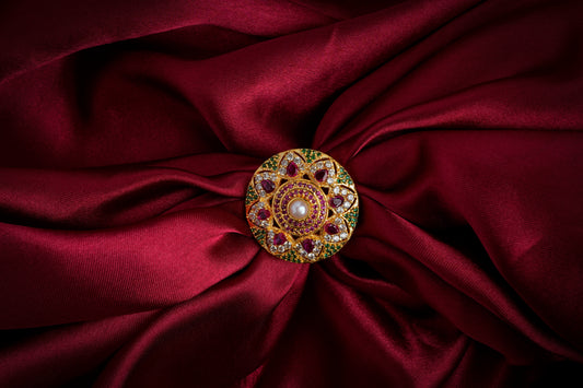 Heera Panna Ornate Ring