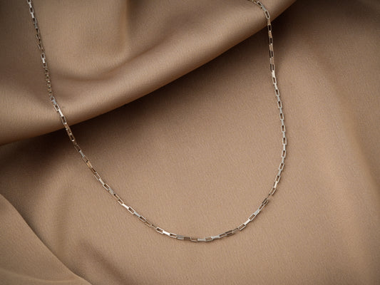 Rhodium Plated Light Silver Chain