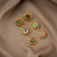 Exotic Sands Triple Flower Earrings