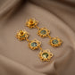 Exotic Sands Triple Flower Earrings