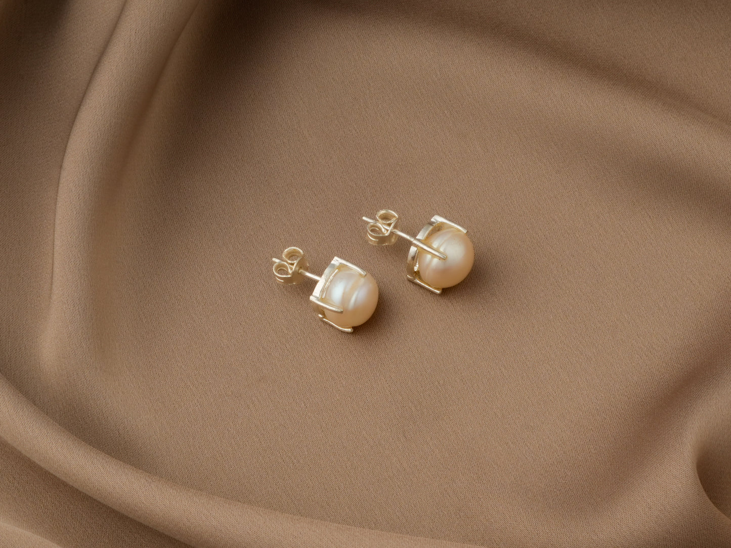 Silver Pearl Bloom Studs