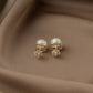 Silver Pearl Bloom Studs