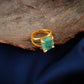 Uncut Natural Amazonite Ring