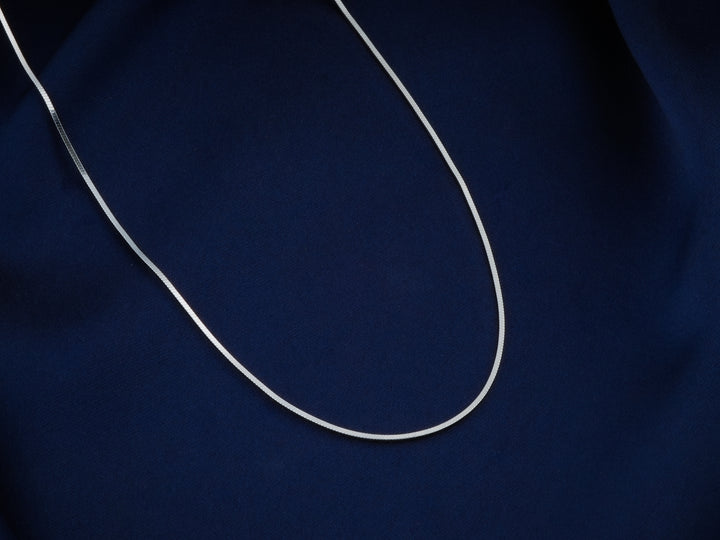 Everyday Rhodium Plated Delicate Box Chain | Totapari Jewellery