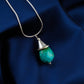 Turquoise Charm minimal Pendant Set