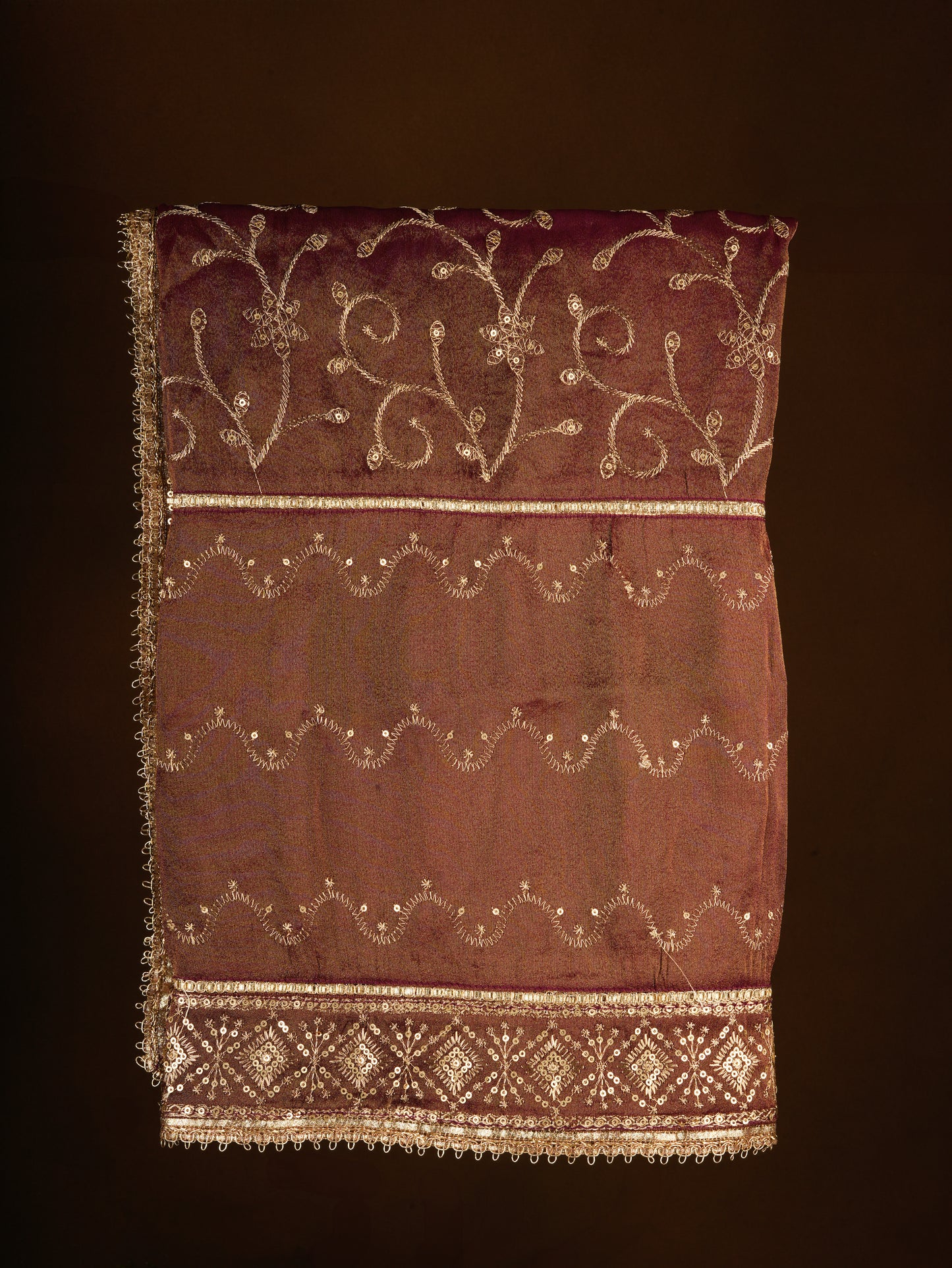 Festive Maroon Fashion Dupatta
