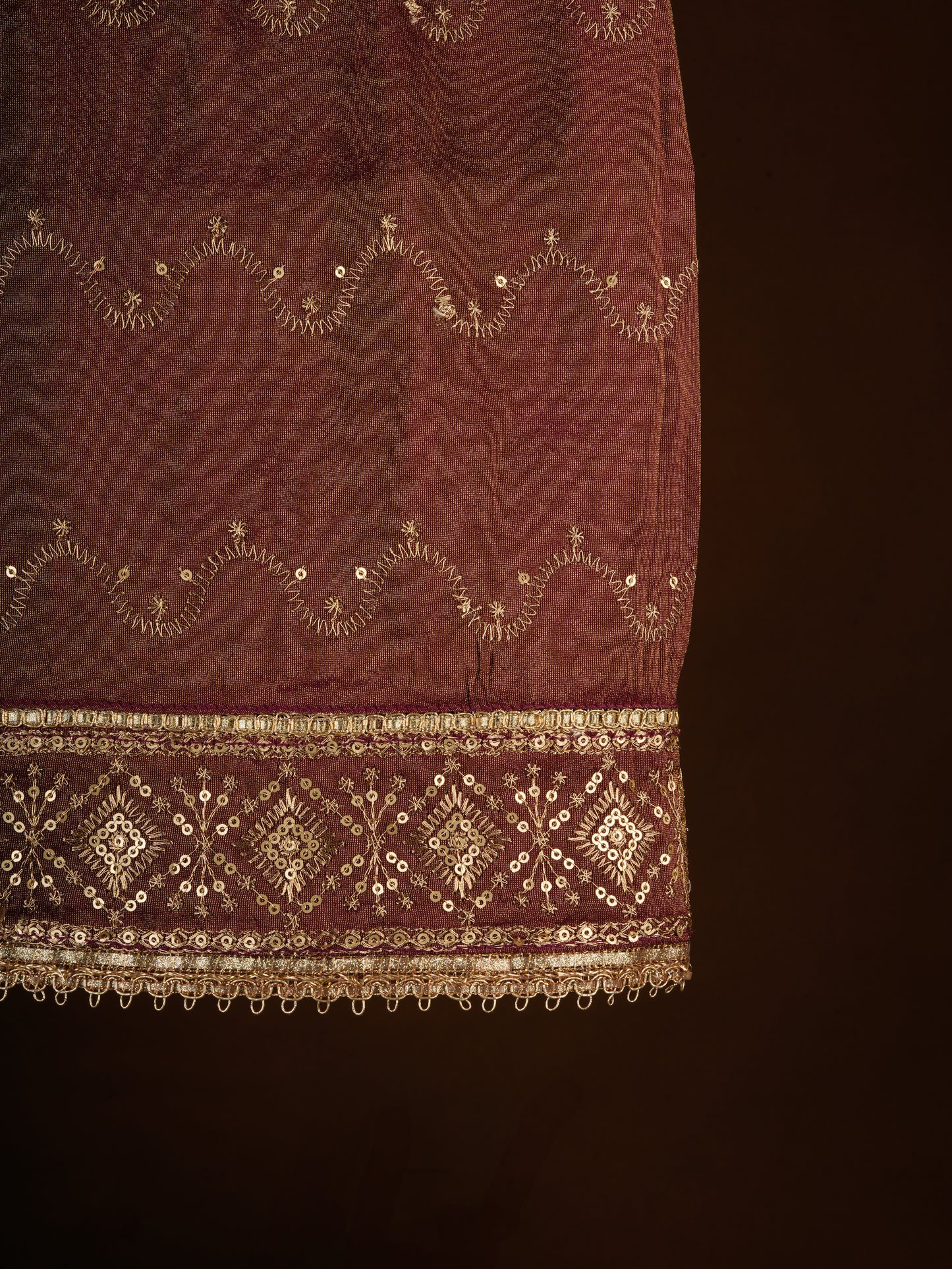 Festive Maroon Fashion Dupatta