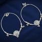 Flower Of Life Silver Anklet