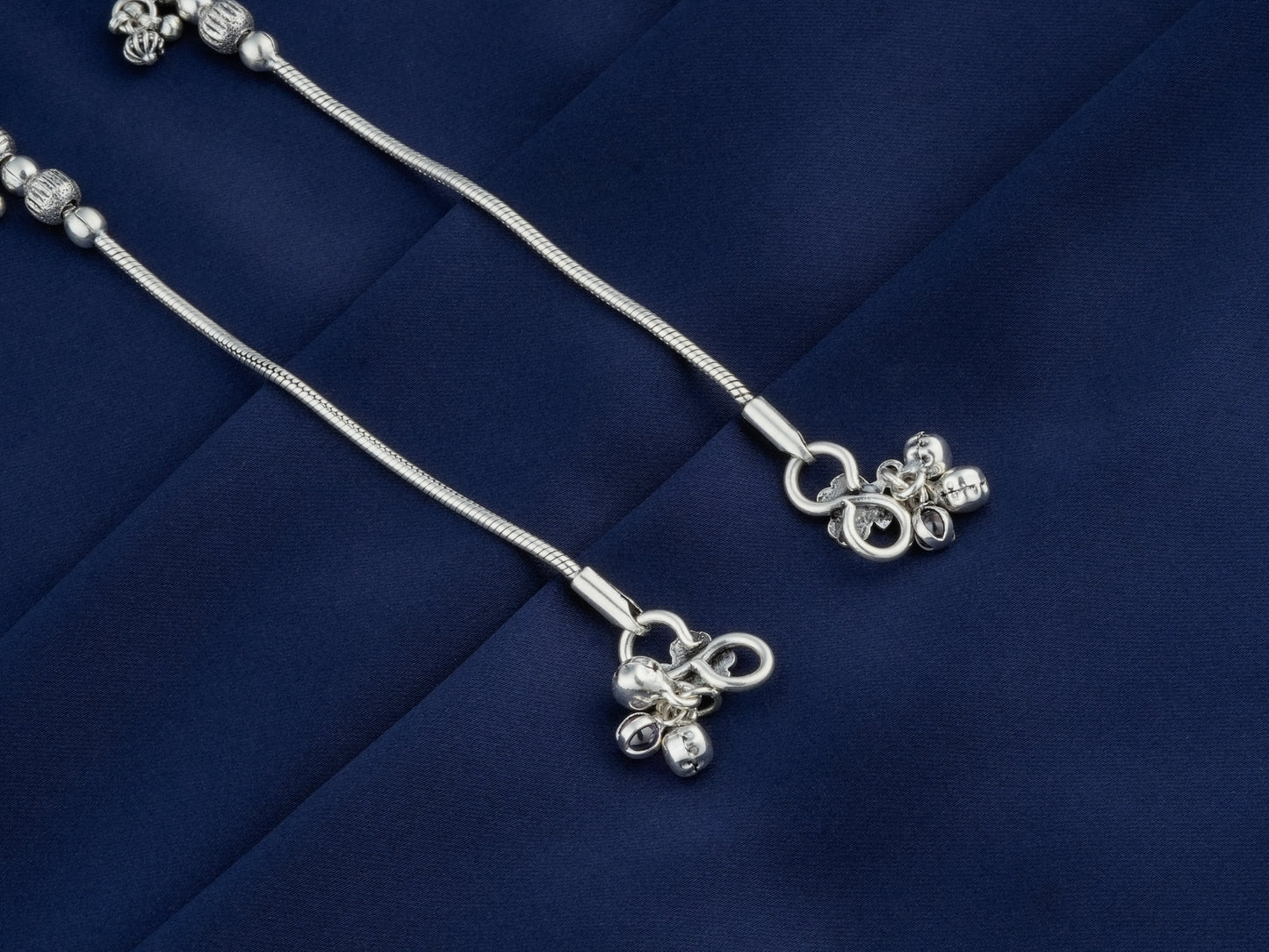 Flower Of Life Silver Anklet