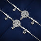 Silver Floral Anklet