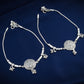 Flower Of Life Silver Anklets(2)