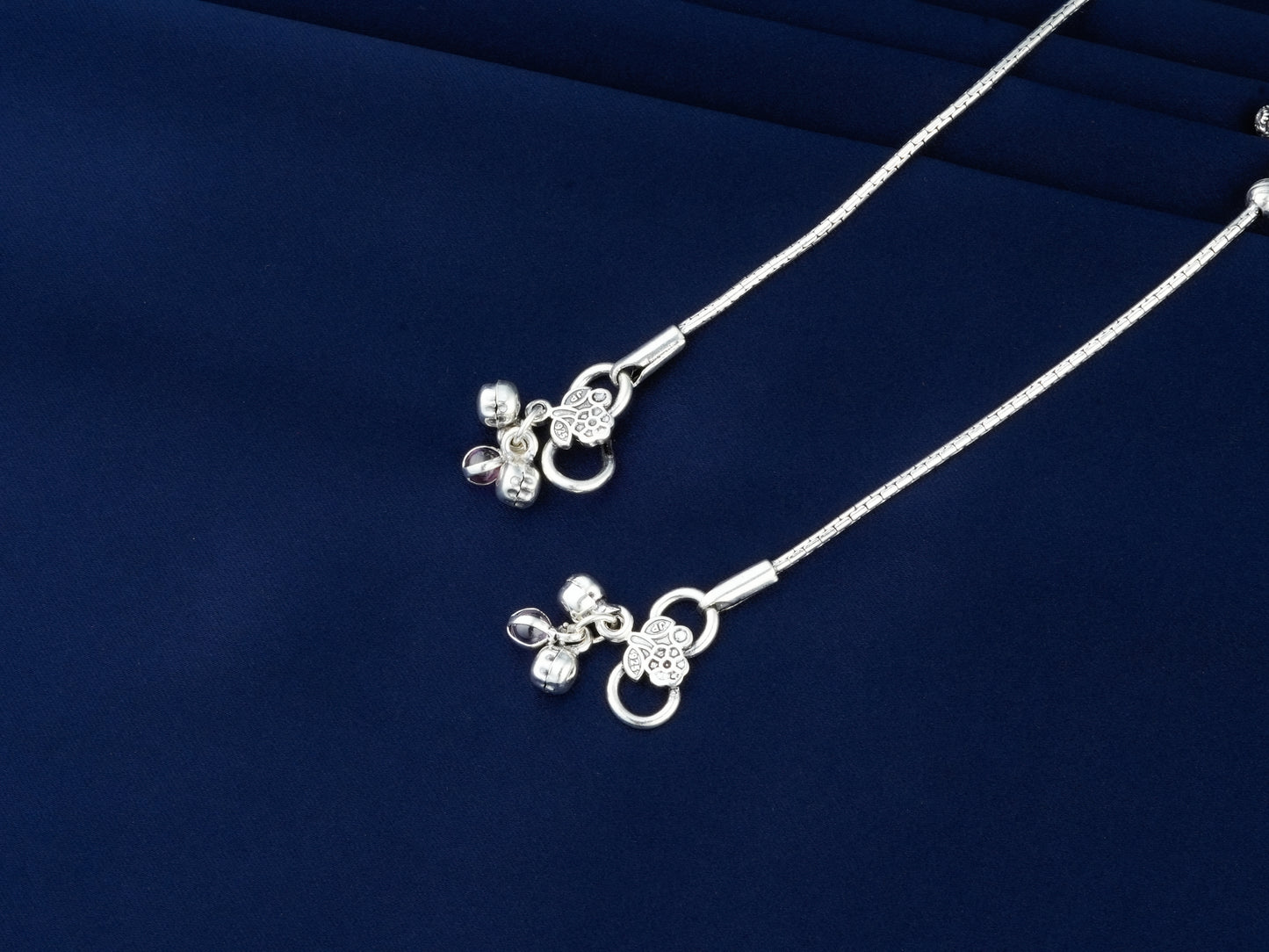 Flower Of Life Silver Anklets(2)