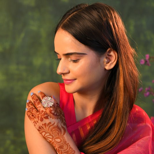 Gulbahar Purani Dilli Silver Ring