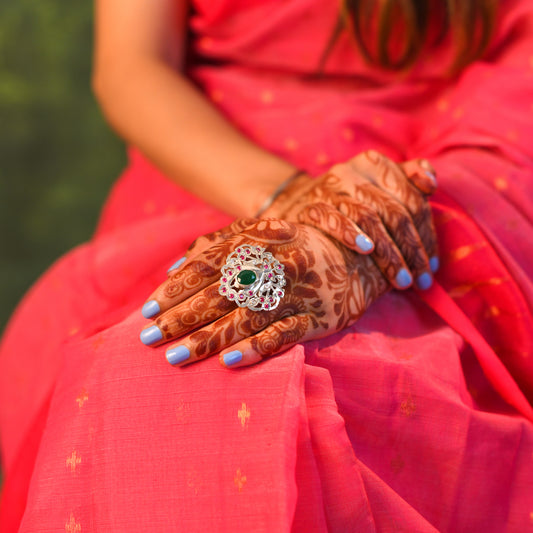Noorie Purani Dilli Silver Ring