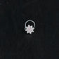 Peach Star CZ Silver Nose Pin