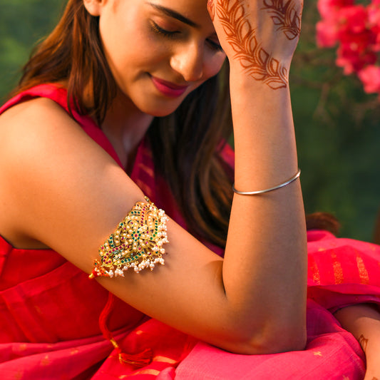 Razia Purani Dilli Gold Plated Silver Bajubandh