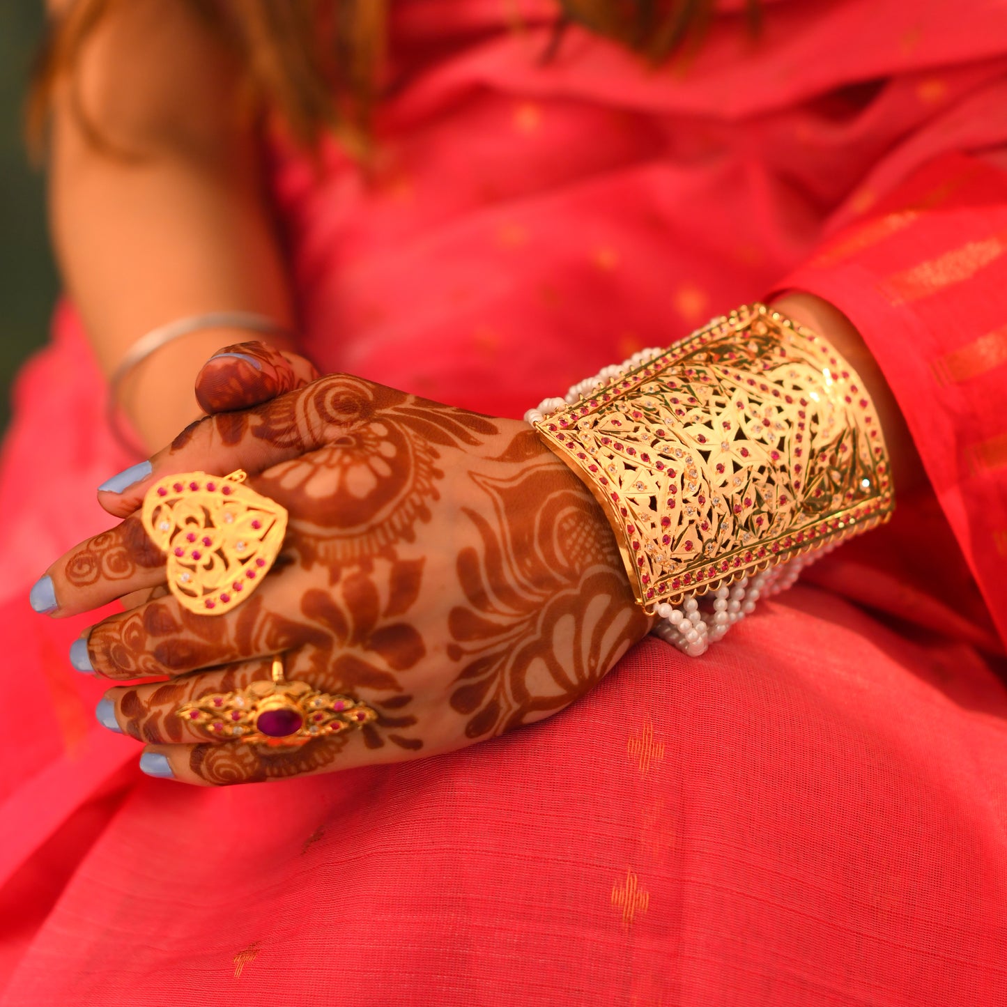 "Begum" Gold Plated Silver Baahi