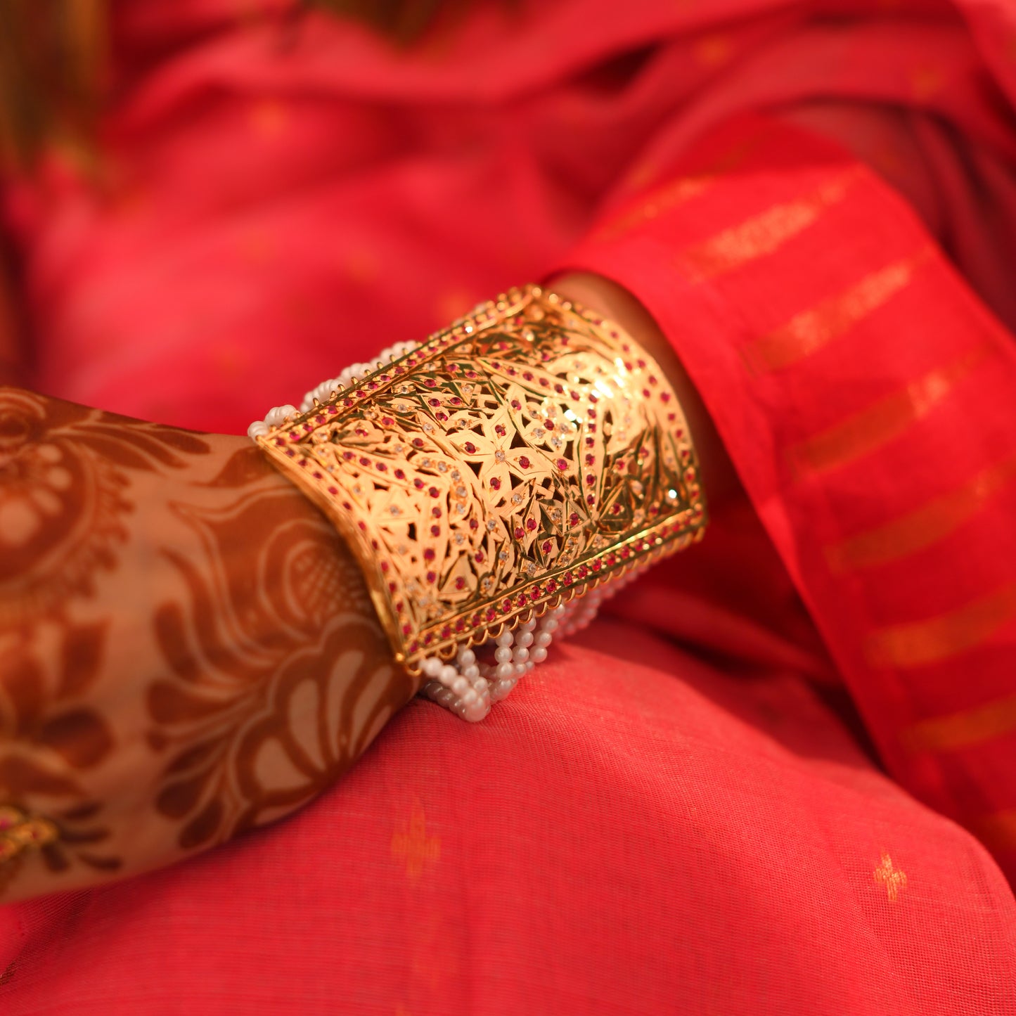 "Begum" Gold Plated Silver Baahi