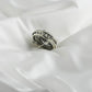 Marcasite Spiral Pendant - Sterling Silver Art Deco Necklace