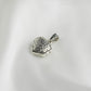 Eternal Embrace: Open Heart Marcasite Pendant