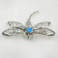 Celestial Dance: Marcasite Dragonfly Opal Pendant