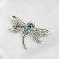Celestial Dance: Marcasite Dragonfly Opal Pendant