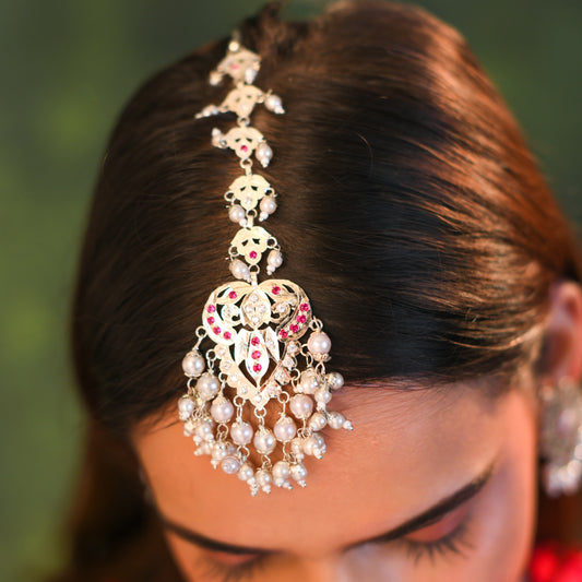 Afreen Purani Dilli Silver Maang Tikkka