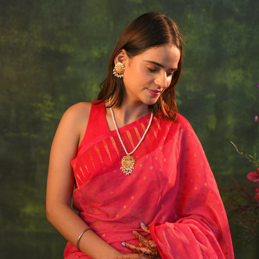 Huma Purani Dilli Gold Plated Silver Necklace Set