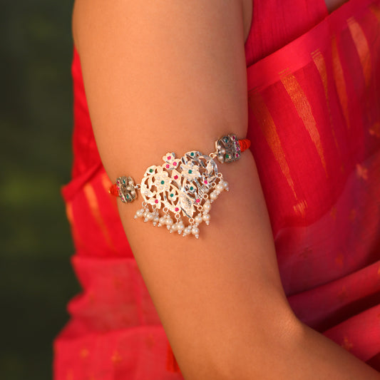 Hania Purani Dilli Silver Baajubandh