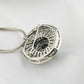 Marcasite Spiral Pendant - Sterling Silver Art Deco Necklace
