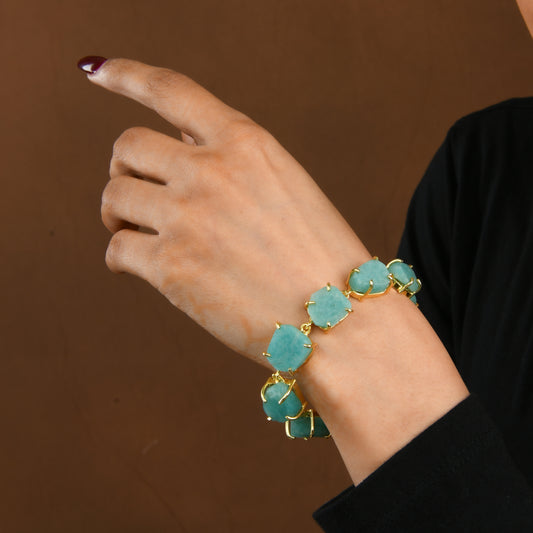 Uncut Natural Amazonite Bracelet