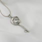 Enchanted Key: Marcasite Silver Pendant