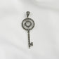 Enchanted Key: Marcasite Silver Pendant