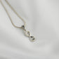 Silver Marcasite Infinity Pendant Necklace