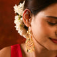 Purani Dilli Noorani Gold Plated Silver Danglers