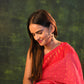 Padma Madhu Chandrika Silver Mirror Earrings