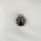 Midnight Ladybug: Marcasite Silver Pendant