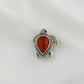 Victorian Carnelian Turtle Silver Pendant Cum Brooch