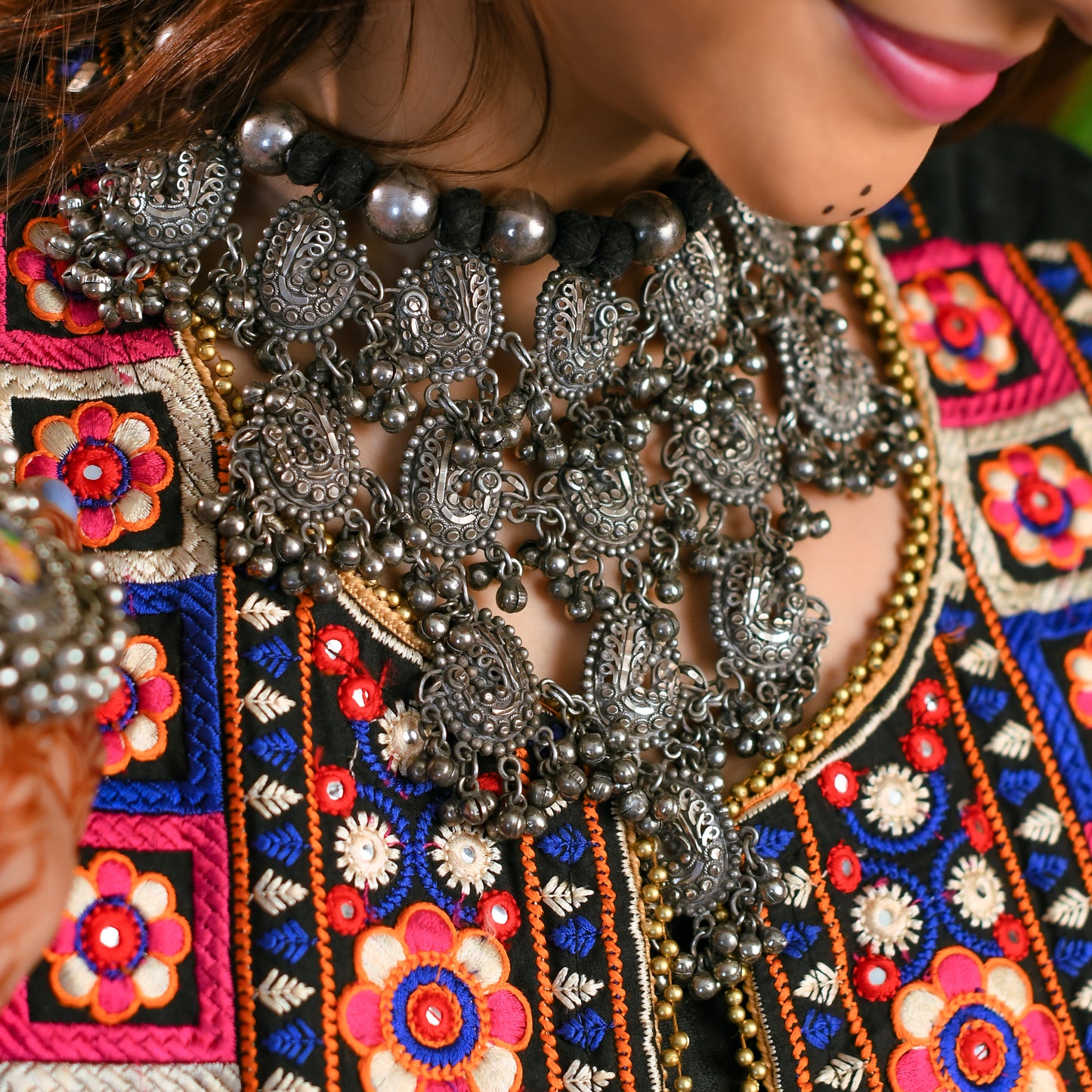 Peacock Woven Necklace