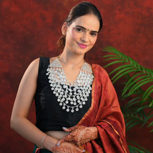 Rajwadi Silver Necklace