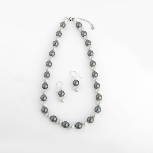 Moonlit Mist Pearls Necklace Set