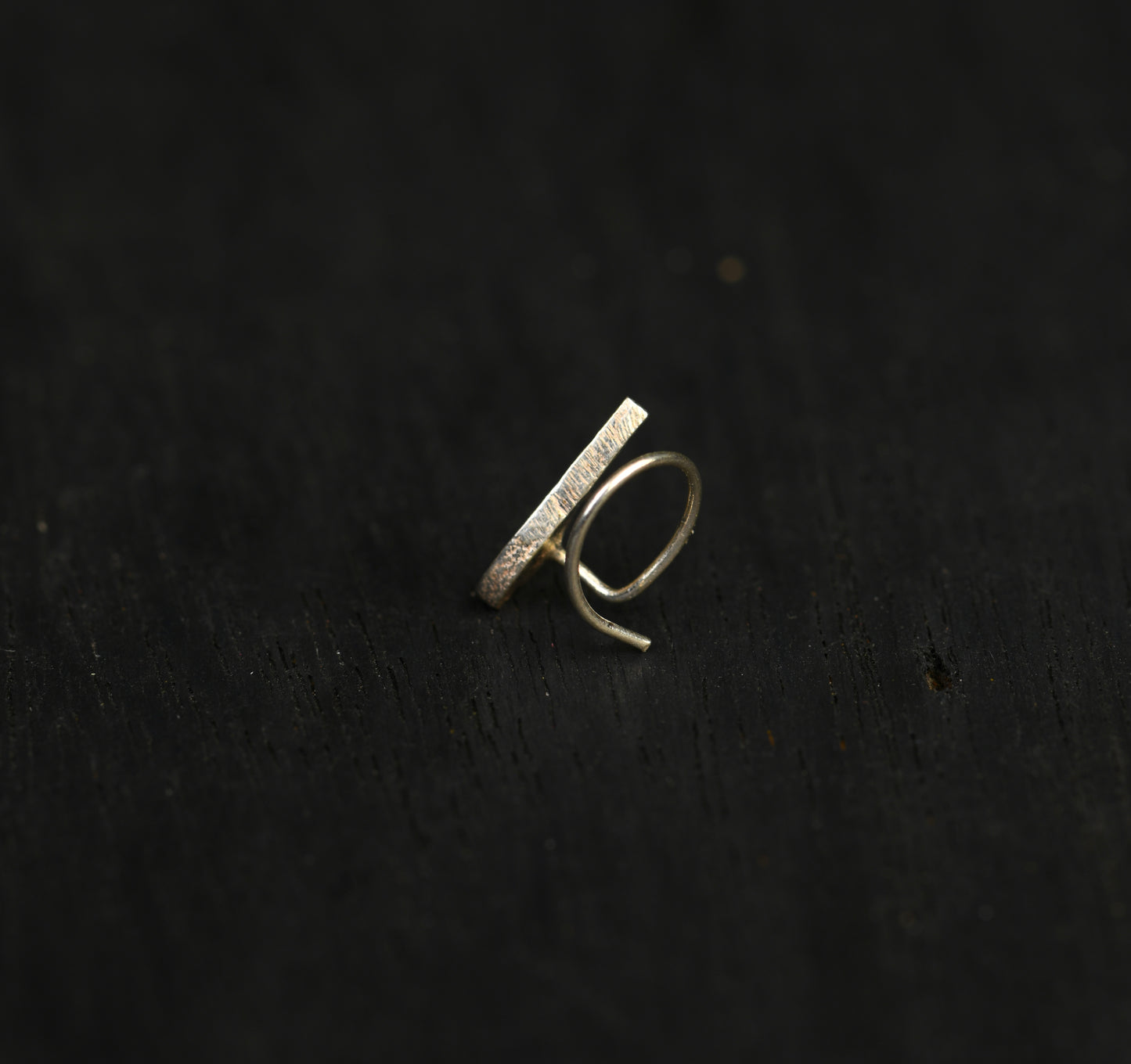Bodhi Blue Leaf Silver Nose Pin